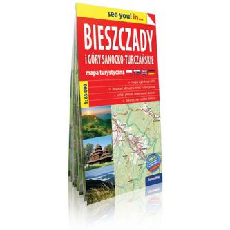 Mapa turystyczna. Bieszczady i Góry Sanocko-Turczańskie 1:65 000