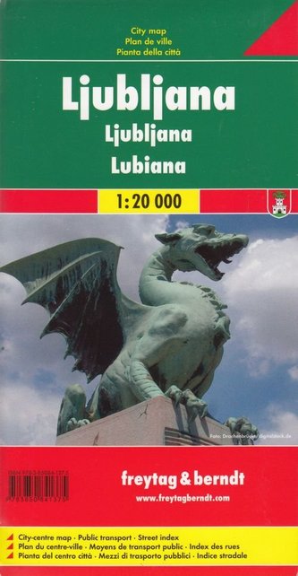 Ljubljana plan miasta 1:20 000