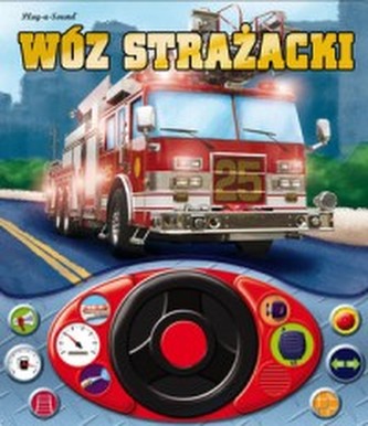 Wóz strażacki + kierownica książeczka dźwiękowa