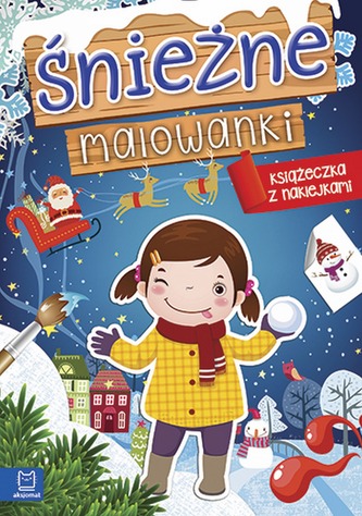 ŚNIEŻNE MALOWANKI KSIĄŻECZKA Z NAKLEJKAMI