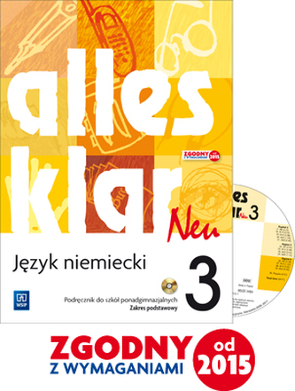 Alles Klar 3 Neu podręcznik + CD Zakres podstawowy Alles Klar 3 Neu podręcznik + CD Zakres podstawowy