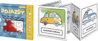 KSIĄŻECZKA KOLOROWANKA POJAZDY