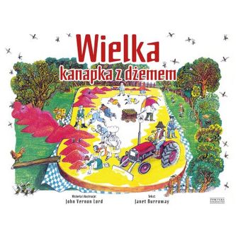 Wielka kanapka z dżemem