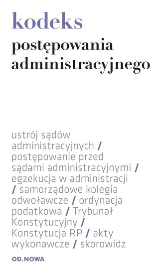 KODEKS POSTĘPOWANIA ADMINISTRACYJNEGO 01.09.2014 FOLIA