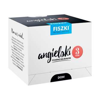 FISZKI ANGIELSKI CZARNO NA BIAŁYM DOM 3 FISZKI ANGIELSKI CZARNO NA BIAŁYM DOM 3