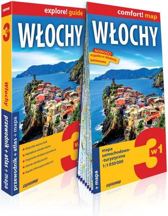 Włochy 3w1 przewodnik + atlas + mapa Włochy 3w1 przewodnik + atlas + mapa