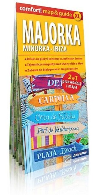 Majorka, Minorka, Ibiza 2w1. Przewodnik + mapa