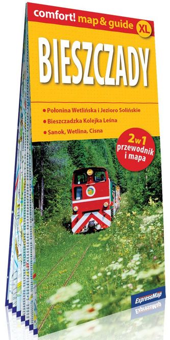 Bieszczady laminowany map&guide 2w1: przewodnik i mapa Bieszczady laminowany map&guide 2w1: przewodnik i mapa
