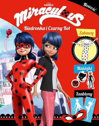 ZABAWY NAKLEJKI SZABLONY BIEDRONKA I CZARNY KOT