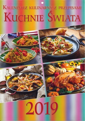Kalendarz 2019 ścienny Kuchnie świata