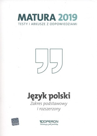 MATURA/OP/2019 J.POL. TESTY I ARK.ZPR OPERON 9788378797616