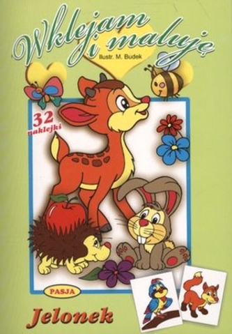 Wklejam i maluję. Jelonek Wklejam i maluję. Jelonek