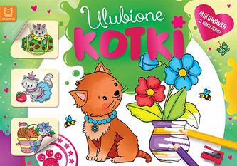 ULUBIONE KOTKI MALOWANKA Z NAKLEJKAMI ULUBIONE KOTKI MALOWANKA Z NAKLEJKAMI