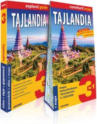 Tajlandia 3w1: przewodnik + atlas + mapa 2018