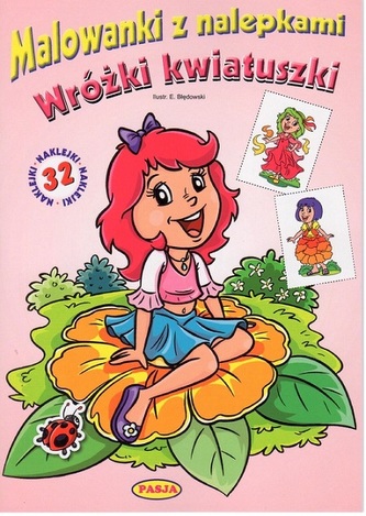 WRÓŻKI KWIATUSZKI MALOWANKI Z NALEPKAMI WRÓŻKI KWIATUSZKI MALOWANKI Z NALEPKAMI