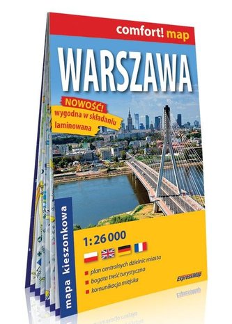 Comfort!map Warszawa 1:26 000 mapa kieszonkowa Comfort!map Warszawa 1:26 000 mapa kieszonkowa