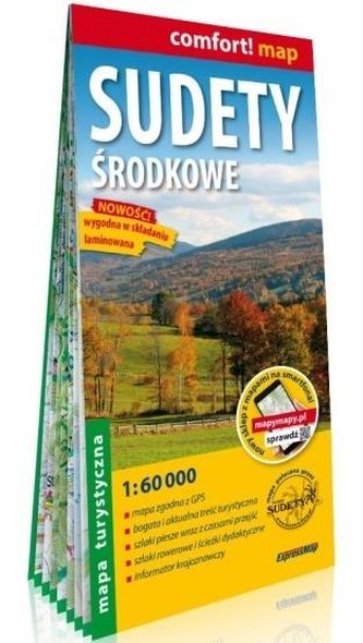 Comfort!map Sudety środkowe 1:60 000 laminat