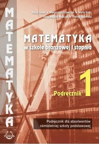 Matematyka SBR 1 Podręcznik POODKOWA Matematyka SBR 1 Podręcznik POODKOWA