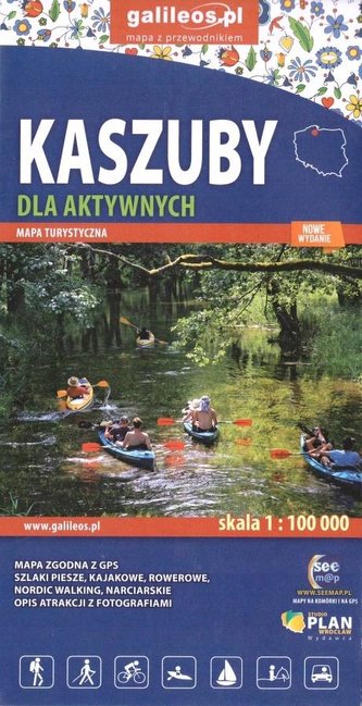 Mapa dla aktywnych - Kaszuby 1:100 000 w.2020 Mapa dla aktywnych - Kaszuby 1:100 000 w.2020