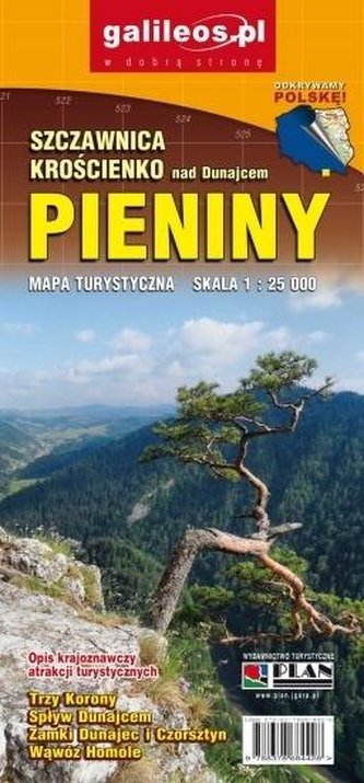 Mapa turystyczna - Pieniny 1:25 000 w.2019