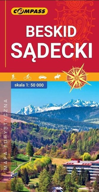 Mapa turystyczna - Beskid Sądecki 1:50 000 Mapa turystyczna - Beskid Sądecki 1:50 000