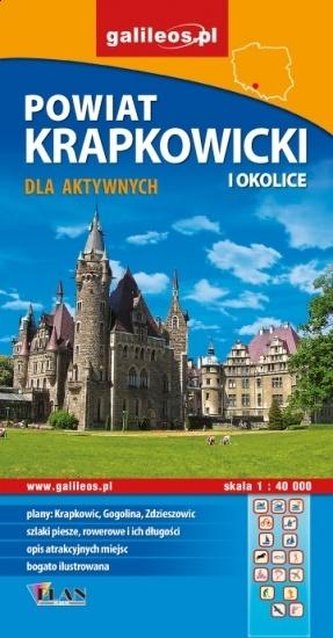 Mapa dla aktywnych - Powiat Krapkowicki 1:40 000 Mapa dla aktywnych - Powiat Krapkowicki 1:40 000
