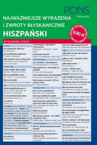 Najważniejsze wyrażenia i zwroty błysk. Hiszpański Najważniejsze wyrażenia i zwroty błysk. Hiszpański