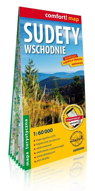 Comfort!map Sudety Wschodnie 1:60 000 mapa Comfort!map Sudety Wschodnie 1:60 000 mapa