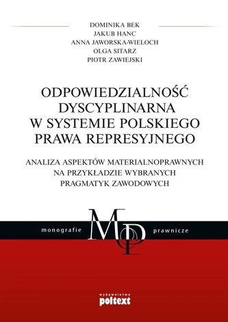 Odpowiedzialność dyscyplinarna w systemie... Odpowiedzialność dyscyplinarna w systemie...
