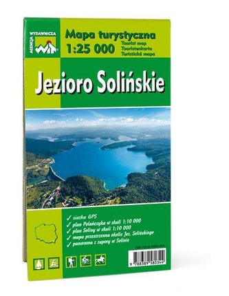 Mapa turystyczna 1:25 000 - Jezioro Solińskie WiT Mapa turystyczna 1:25 000 - Jezioro Solińskie WiT