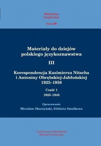 Materiały do dziejów pol. językoznawstwa 3 T.1-2