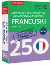 250 ćwiczeń/250 zagadek słownictwo. Francuski 2w1