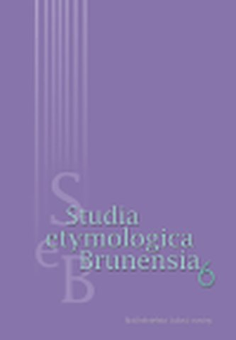 Studia etymologica brunensia 1
