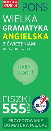 Fiszki 555 Wielka gramatyk angielska z ćw. A1/C1