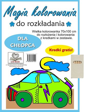 Magia kolorowania do rozkładania. Dla chłopca