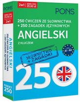 250 ćwiczeń/250 zagadek słownictwo. Angielski 2w1