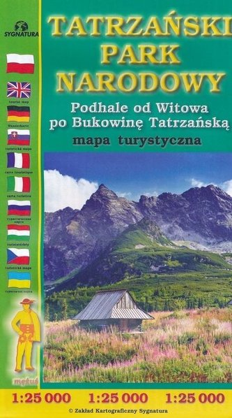 Mapa turystyczna - Tatrzański PN 1:25 000 Mapa turystyczna - Tatrzański PN 1:25 000