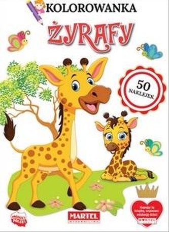Kolorowanka Żyrafy z naklejkami Kolorowanka Żyrafy z naklejkami