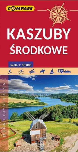 Mapa turystyczna. Kaszuby środkowe 1:55 000