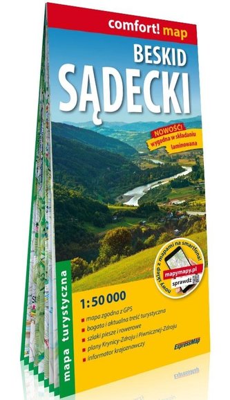 Comfort!map Beskid Sądecki 1: 50 000 laminat