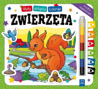 Mały artysta koloruje zwierzęta Mały artysta koloruje zwierzęta