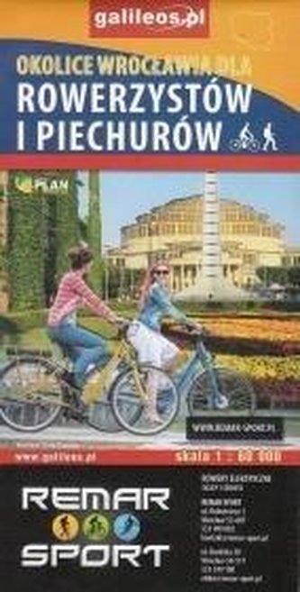 Mapa dla rowerzystów i piechurów-Okolice Wrocławia Mapa dla rowerzystów i piechurów-Okolice Wrocławia