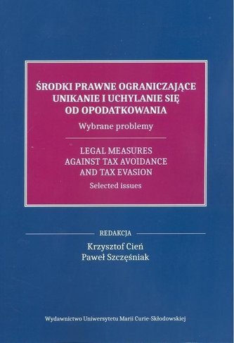 Środki prawne ograniczające unikanie i uchylanie..