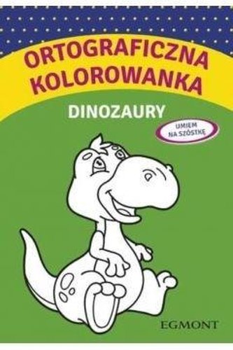 Ortograficzna kolorowanka z dinozaurami