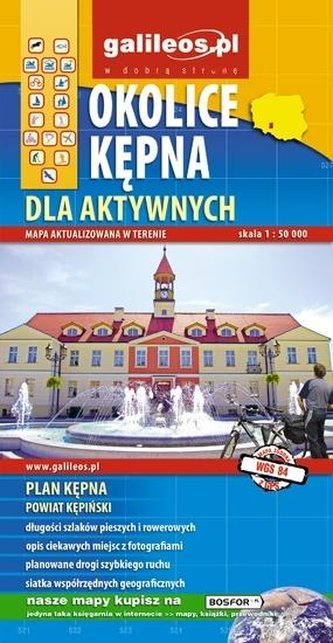Mapa dla aktywnych - Okolice Kępna 1: 50 000
