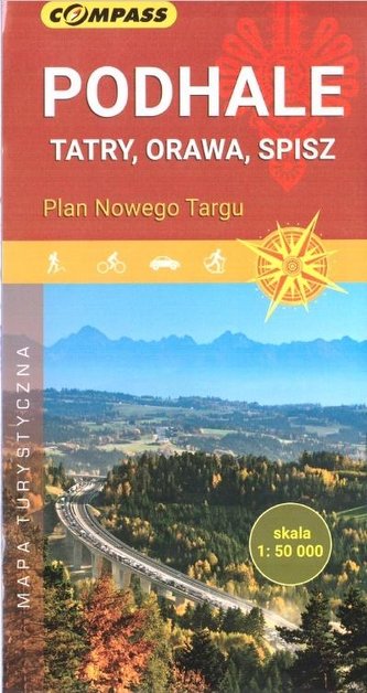Mapa turystyczna - Podhale, Tatry, Orawa..1:50 000 Mapa turystyczna - Podhale, Tatry, Orawa..1:50 000