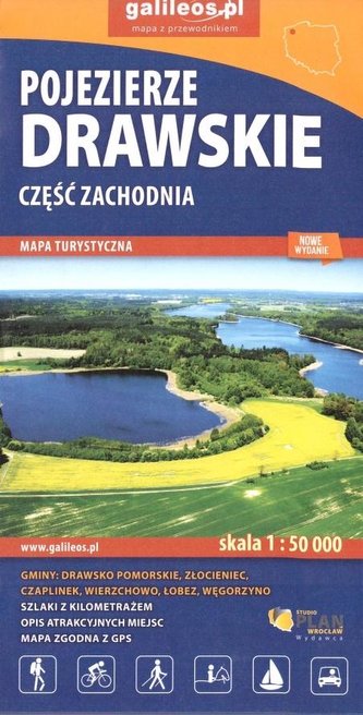 Mapa turyst. - Pojezierze Drawskie cz. zach w.2020 Mapa turyst. - Pojezierze Drawskie cz. zach w.2020