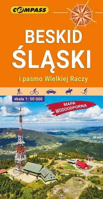 Mapa wodoodporna B. Śląski i pasmo Wiekiej Raczy Mapa wodoodporna B. Śląski i pasmo Wiekiej Raczy