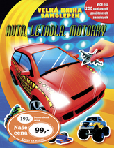 Velká kniha samolepek Auta, letadla, motorky