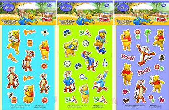 Samolepky Kamarádi Tygr a Pú